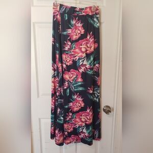 Floral Maxi Skirt With Top- Pink, Blue and Green